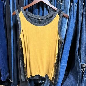 Ella moss tank- never worn. Perfect for the fall. Silk front/wool back